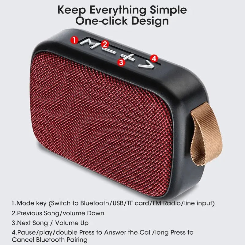 Wireless Mini Speaker – Portable Subwoofer, Outdoor & Home