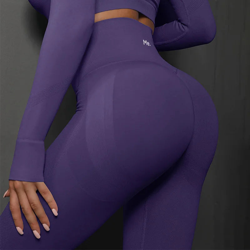 BetterMe Seamless Gym Leggings Yoga Pants Sexy High Waist Booty Lifting Leggings Pants Women Sports Clothing Fitness Wear