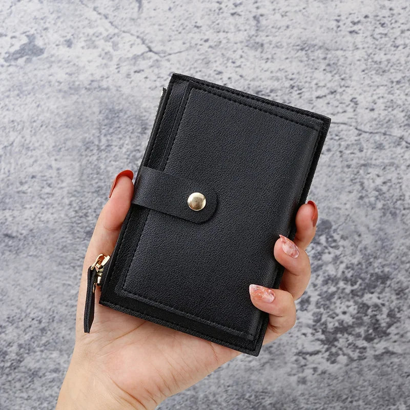 New Ultra-Thin Small Wallet for Female Students – Mini Clutch for Coins & Cards