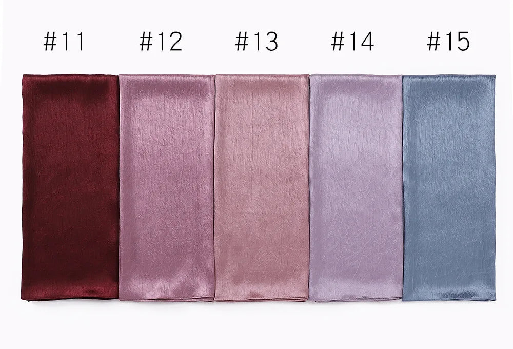 Chiffon Hijab Silk Scarf For Women Scarves Luxury Bandana Headband Headscarf Shawl Chic Muslim Woman Turban Hijabs
