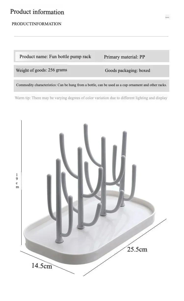 Baby Bottle Drying Rack – Detachable Countertop Holder