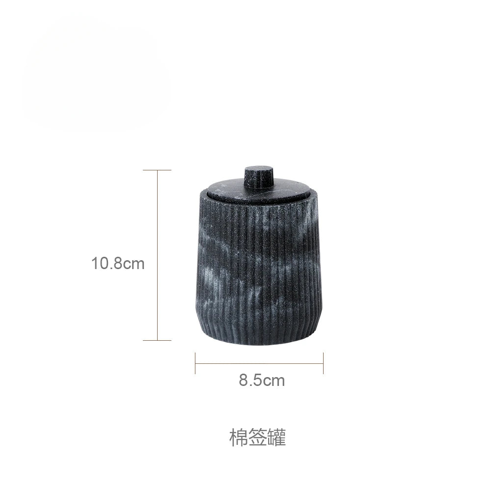 Sandstone Bathroom Gargle Cup & Tray – 1pc