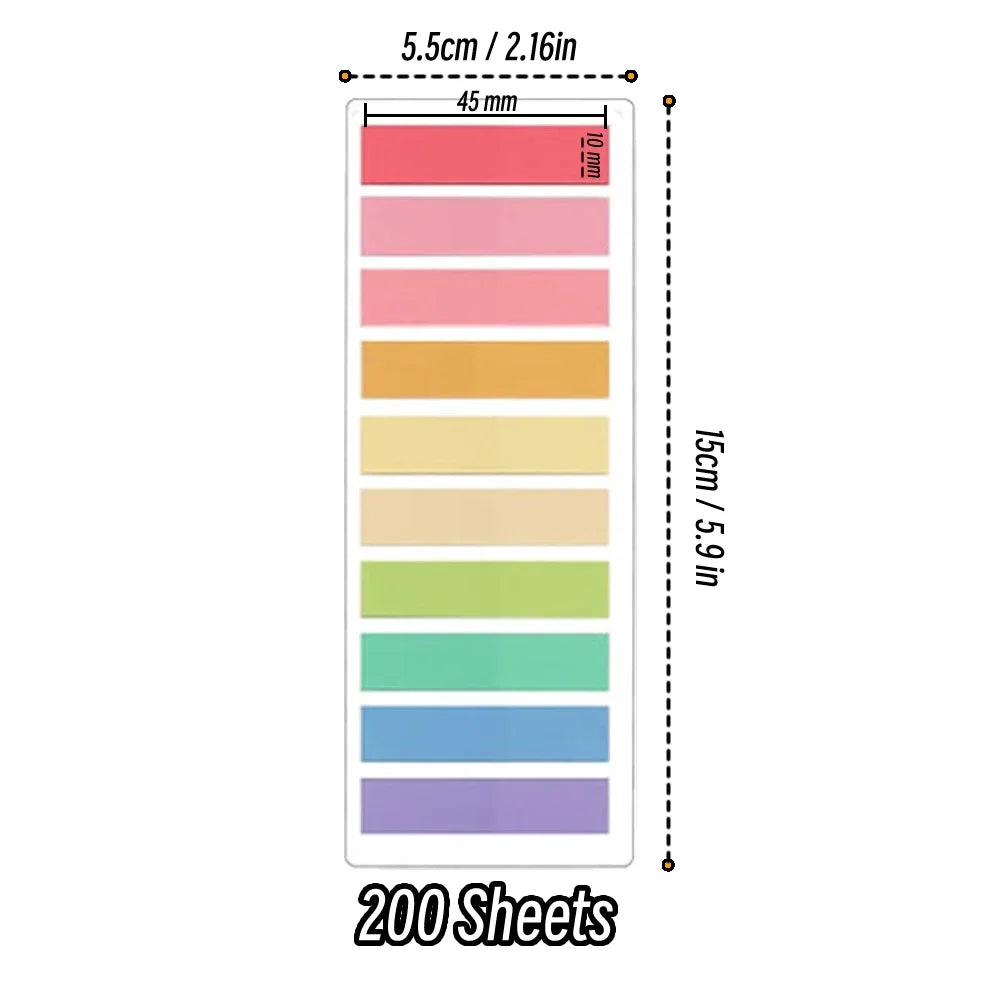 Transparent Self-Adhesive Memo Pads – 200–3600 Sheets