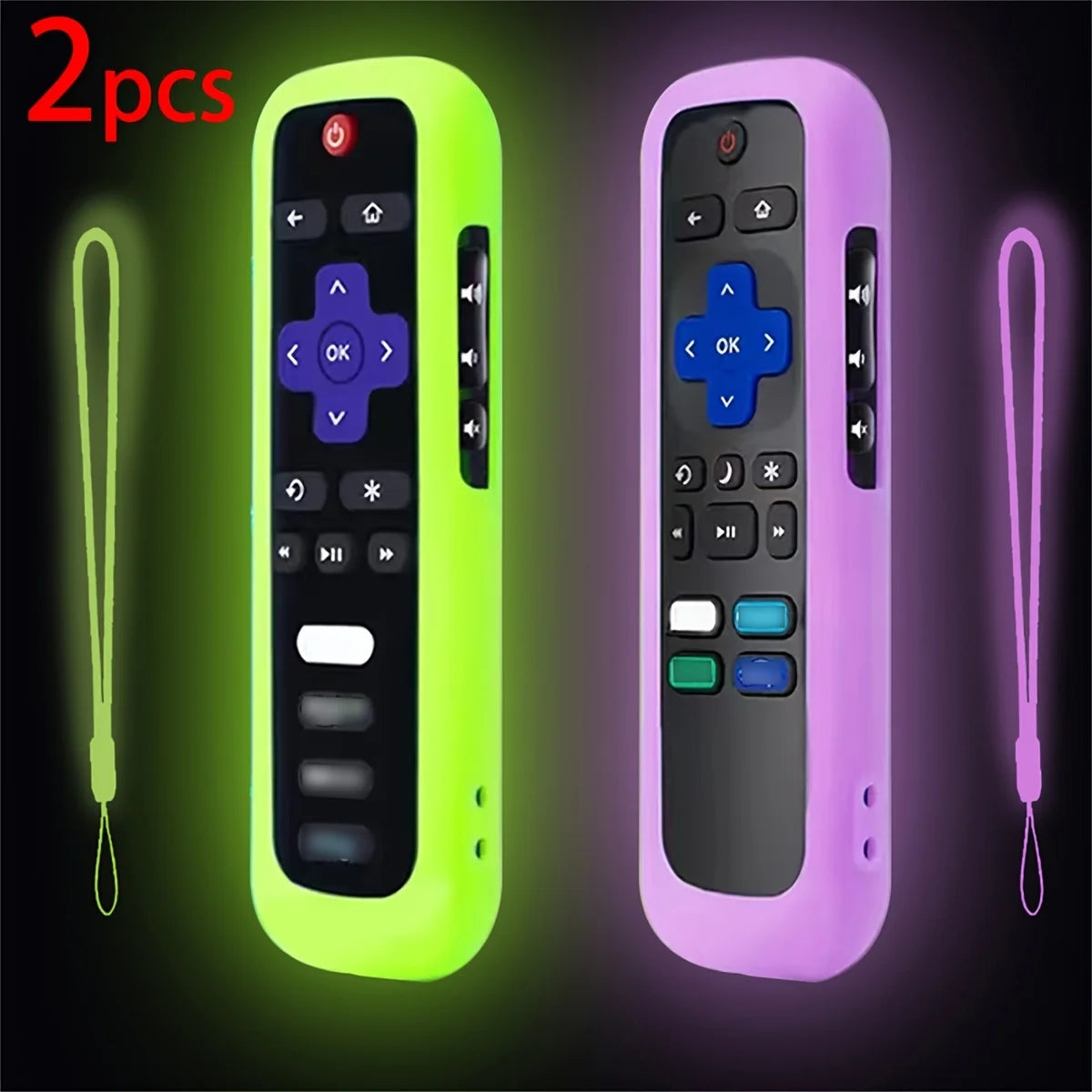 Glow Remote Cover Set – TCL/Hisense/Roku