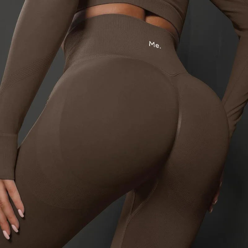 BetterMe Seamless Gym Leggings Yoga Pants Sexy High Waist Booty Lifting Leggings Pants Women Sports Clothing Fitness Wear