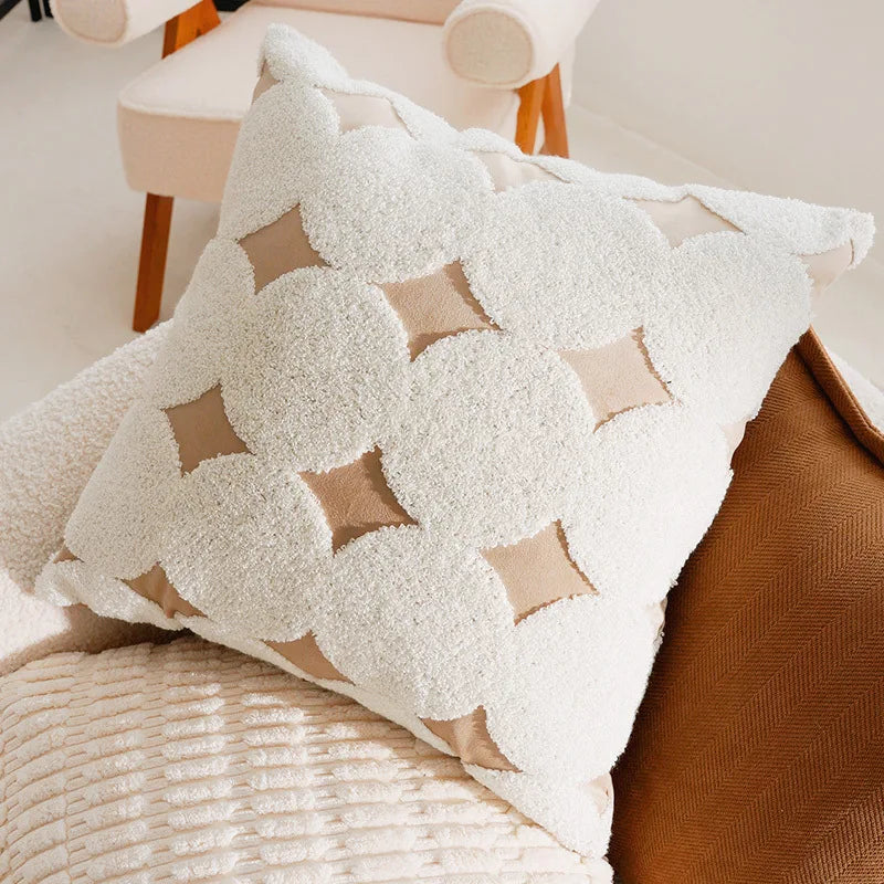 French Antique Nordic Brown Luxury Pillow Covers For Sofa Bed Cushion Elegant Home Decor High-End Soft Vintage Style
