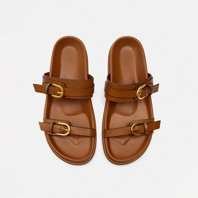 Women’s Classic Buckle Slippers
