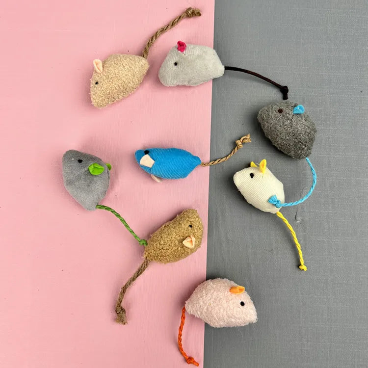 Catnip Rattle Mouse Toys – Multi Pack