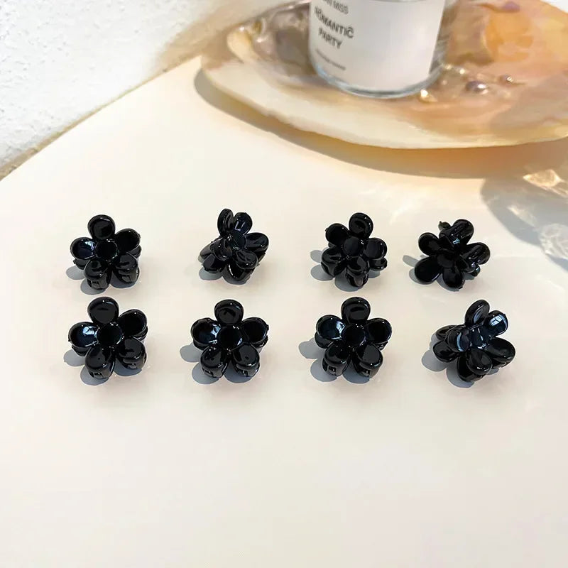 10pcs Korean Mini Floral Hair Claw Kawaii Hair Clip Claw Clamp Braid Clips Headwear Girls Women Hair Accessories