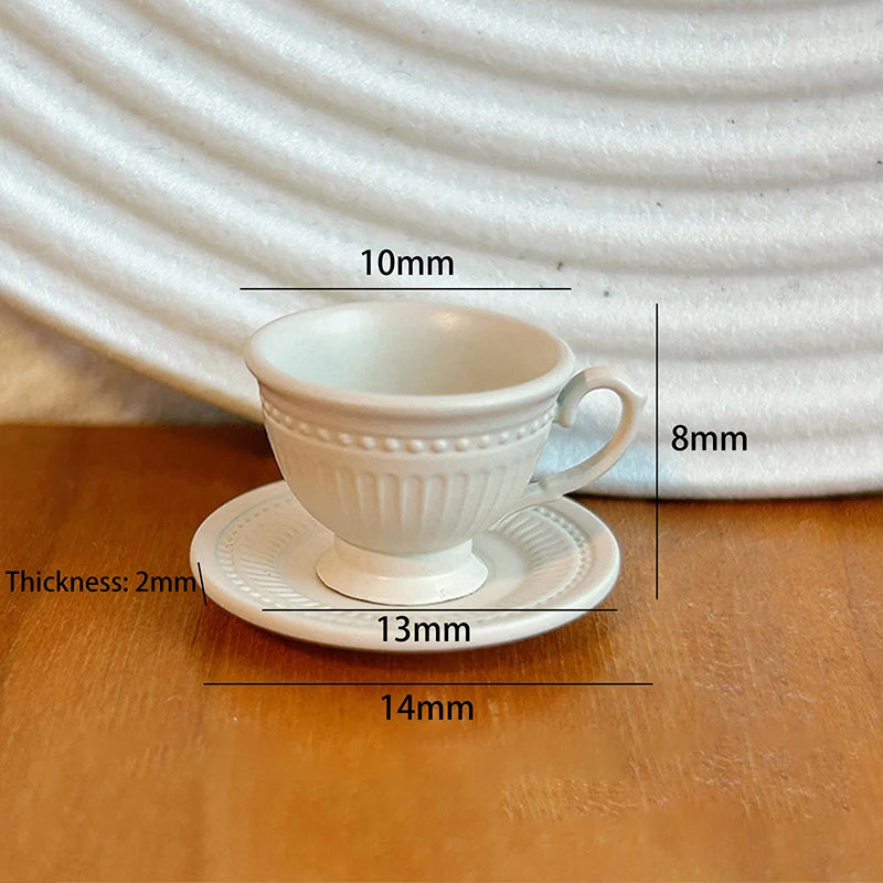 Miniature French Coffee Cup & Saucer Set