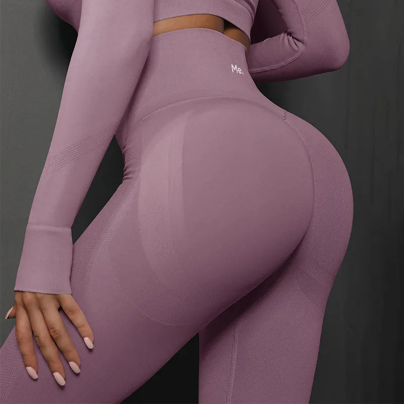BetterMe Seamless Gym Leggings Yoga Pants Sexy High Waist Booty Lifting Leggings Pants Women Sports Clothing Fitness Wear
