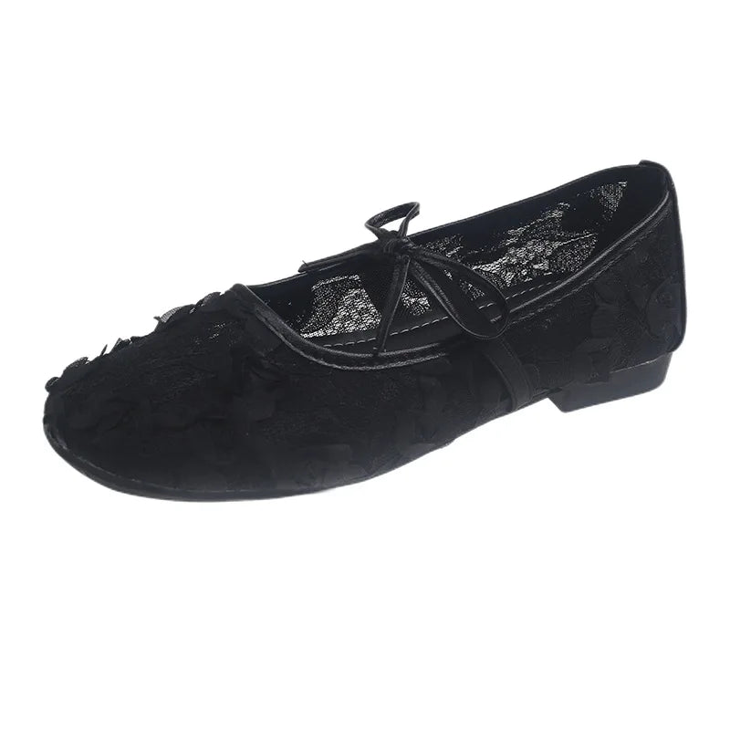 Women’s Air Mesh Flower Flats