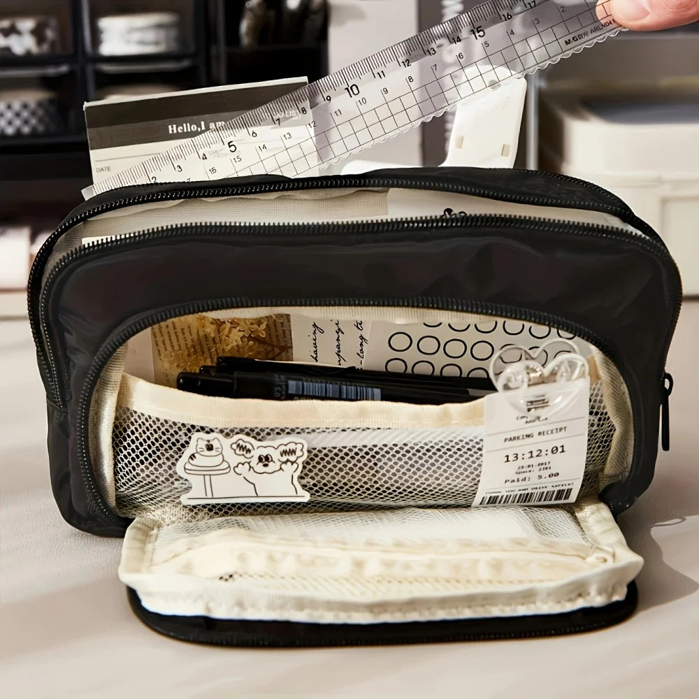 Large Multi-Layer Pencil & Makeup Case – Multi-Purpose
