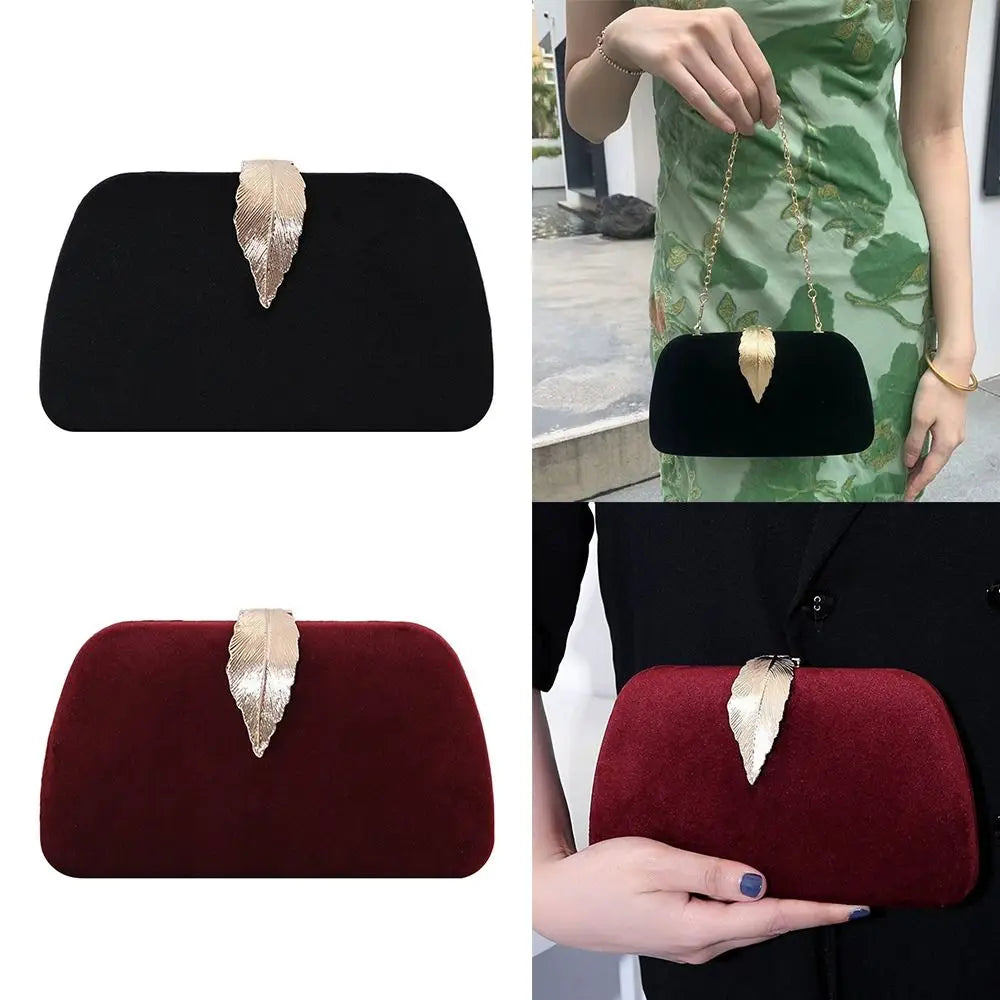 Retro Black Evening Clutch Bags Velvet Luxury Designer Formal Dinner HandBag Wedding Clutch for Ladies Women