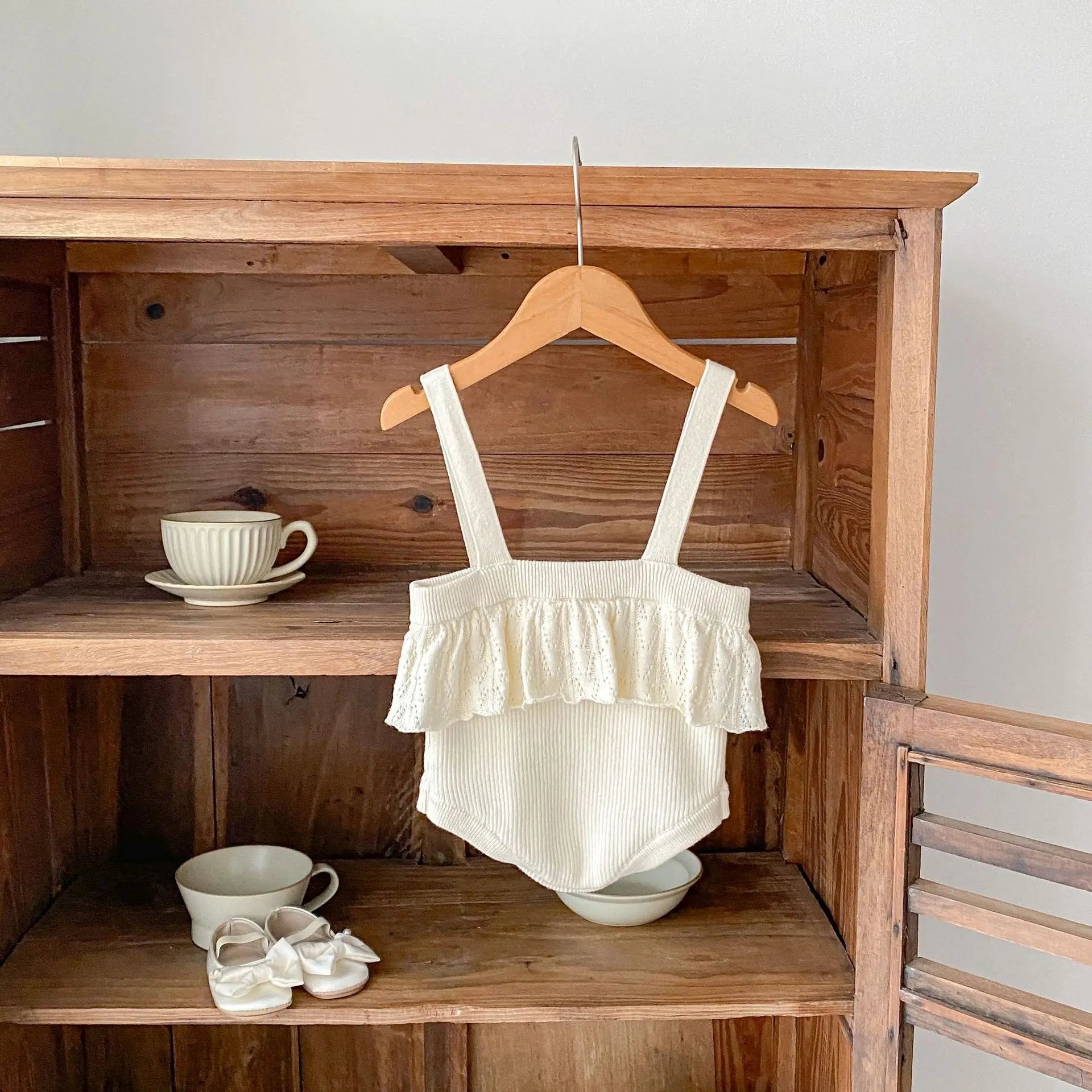 Jacquard Knitted Baby Romper – Versatile Bodysuit