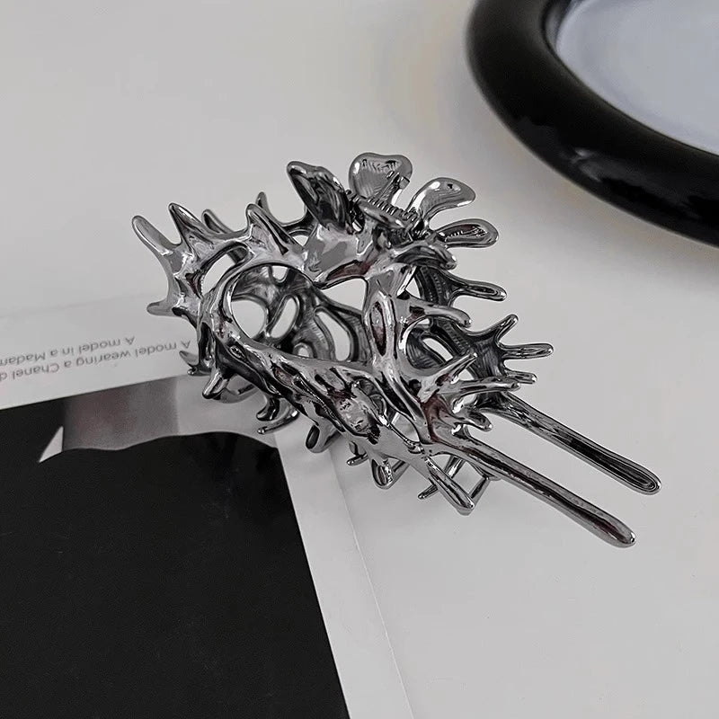 Exquisite Metal Large Claw Clip New Fashion Geometric Hair Claw Clip Barrettes Crabs Headwear For Women Girls Hair Accessories