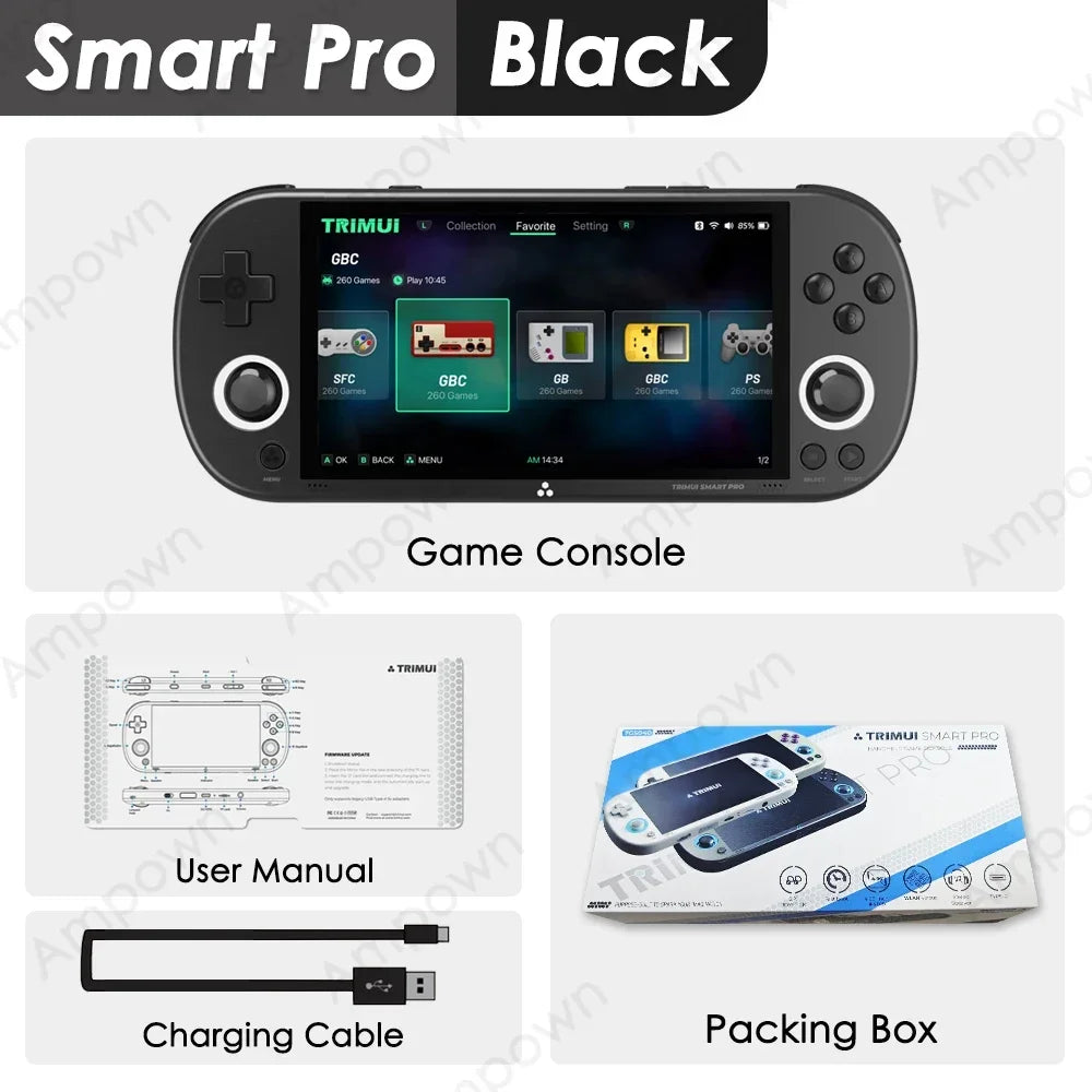 Trimui Smart Pro Console – 4.96" IPS, Linux, RGB