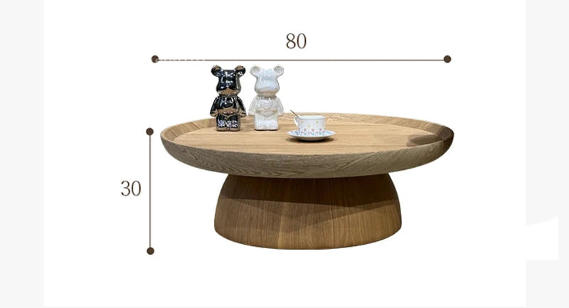 Round Creative Coffee Table Black Walnut Wood Combination Design Coffee Table Built in Design Minimalist furniture accessories