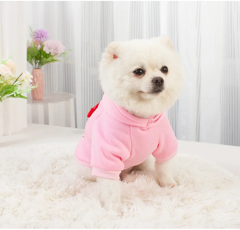 Fleece-Lined Dog Hoodie – Autumn/Winter