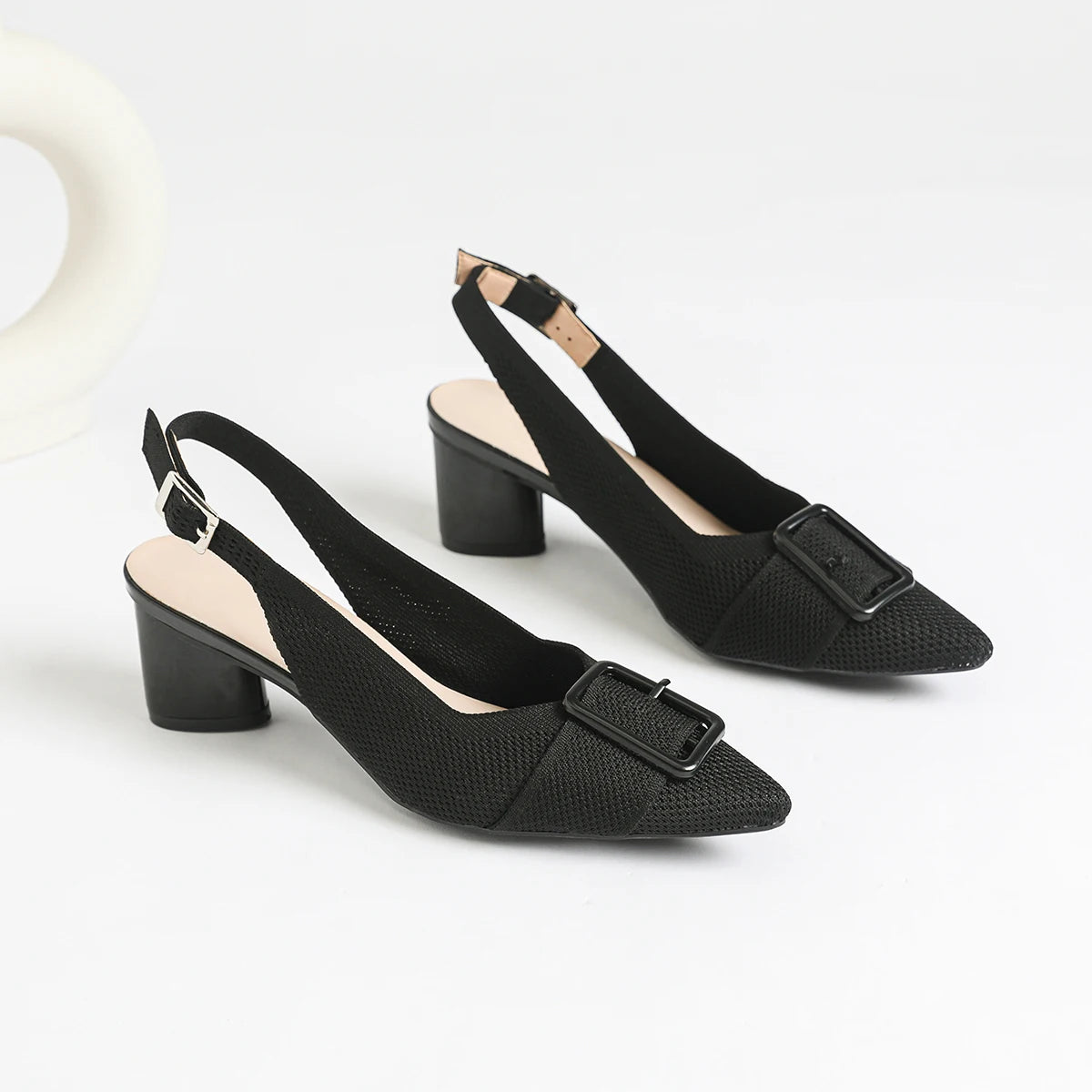 Women’s Knitted Pointed Heel Sandals