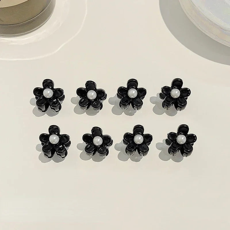 10pcs Korean Mini Floral Hair Claw Kawaii Hair Clip Claw Clamp Braid Clips Headwear Girls Women Hair Accessories