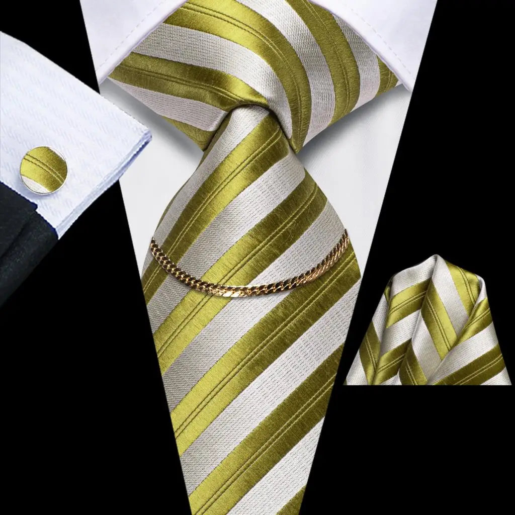 Men’s Black Plaid Silk Tie Set