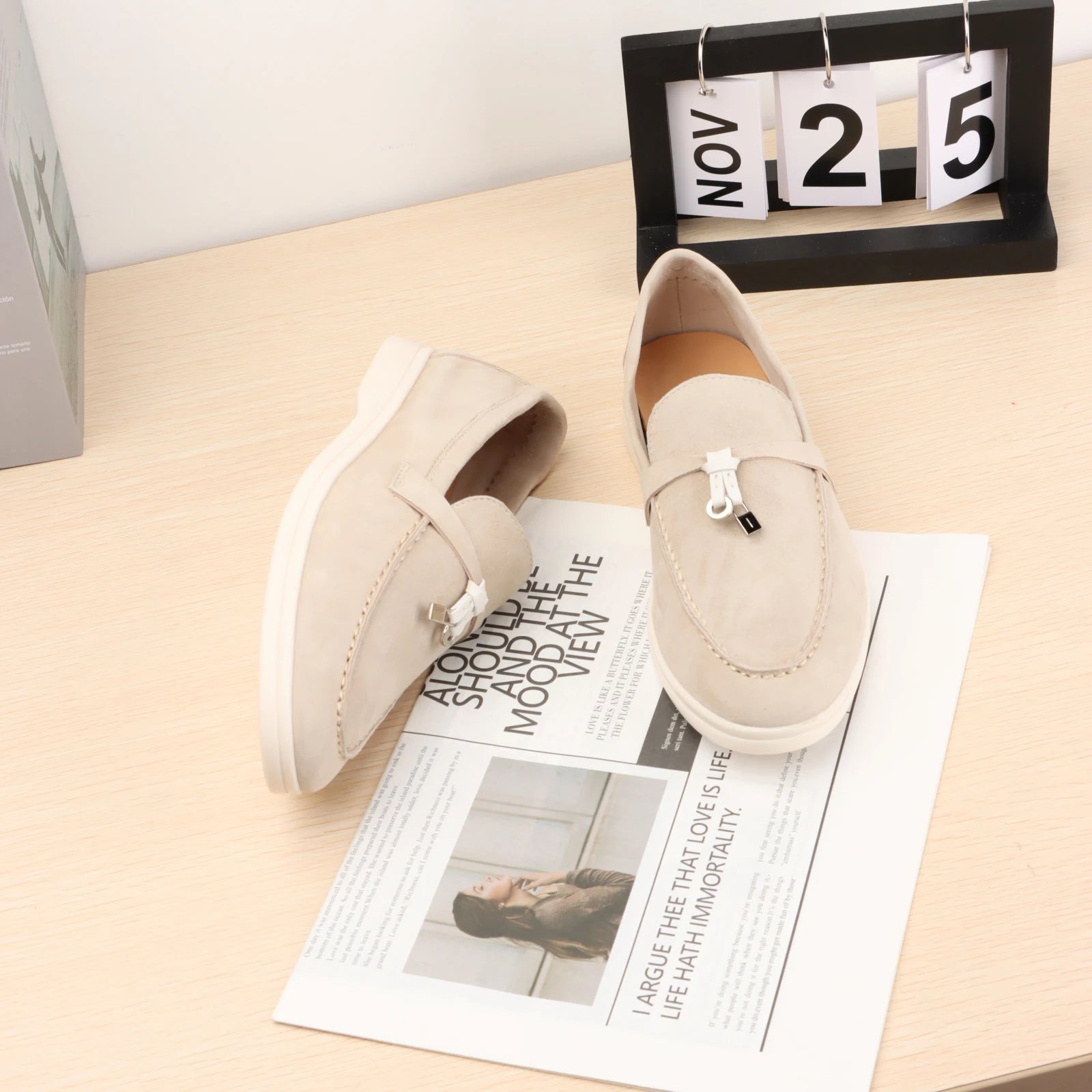 XOBZJH Leather Loafers