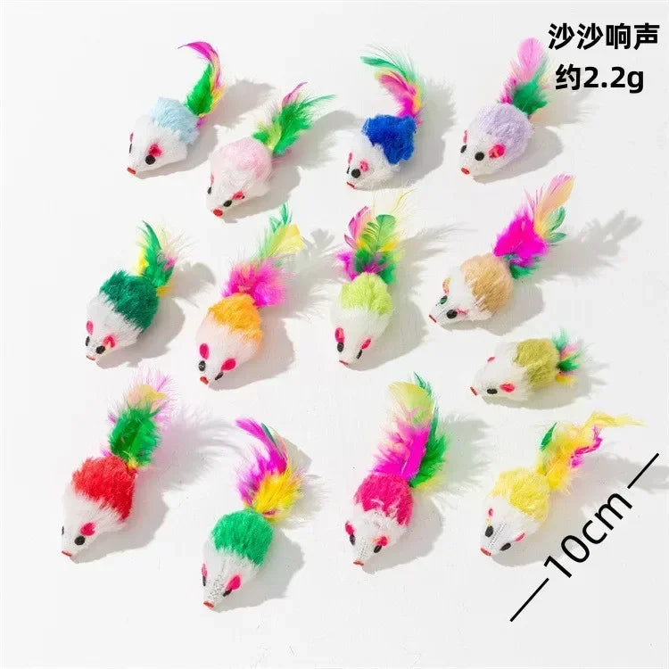 Catnip Rattle Mouse Toys – Multi Pack