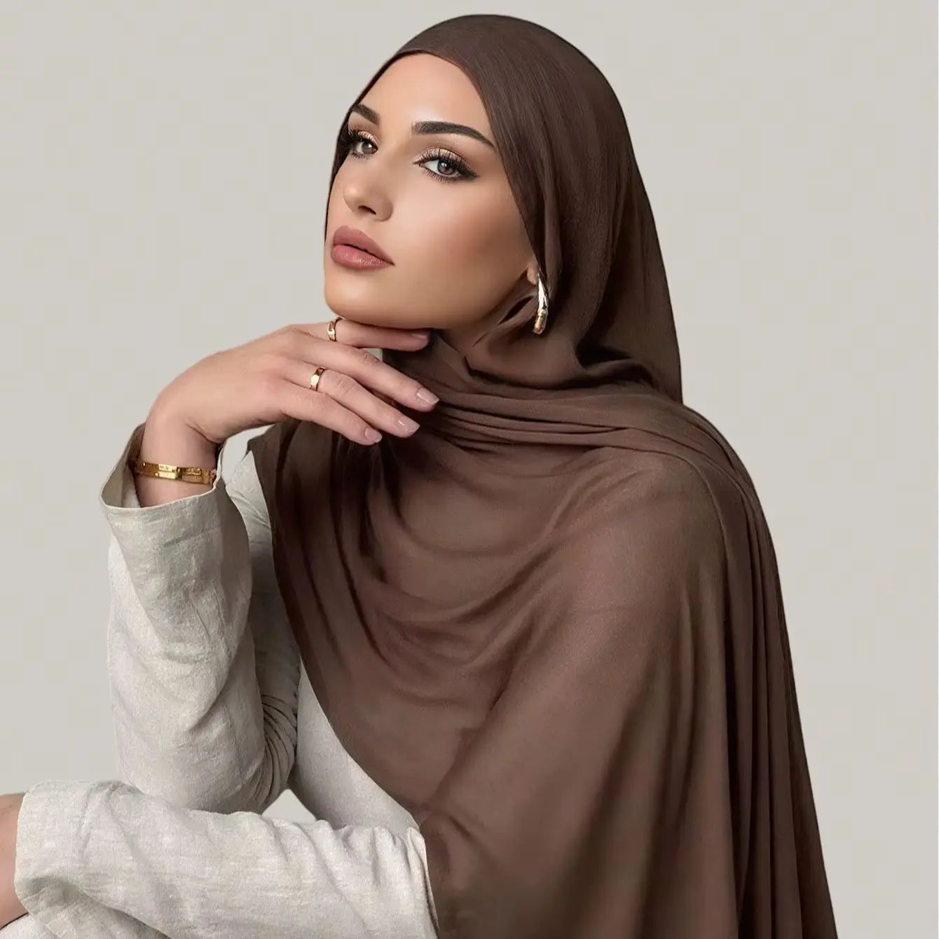 Solid Cotton Rayon Modal Hijab Scarf Women Big Size Muslim Headscarf Wraps Shawl Femme Musulman Headband Islamic Turban 190*85cm