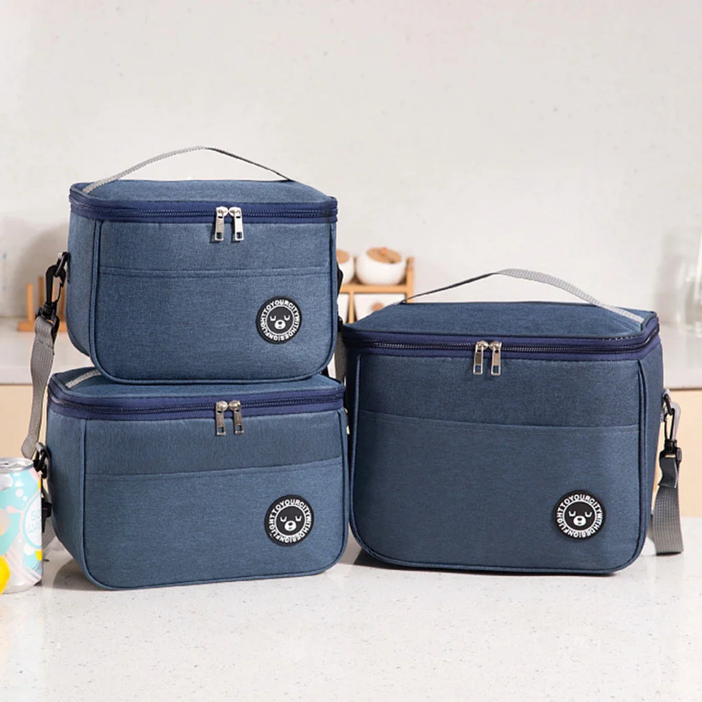 Insulated Lunch Tote Bag – Thickened Aluminum Foil Bento Bag for Office & Students