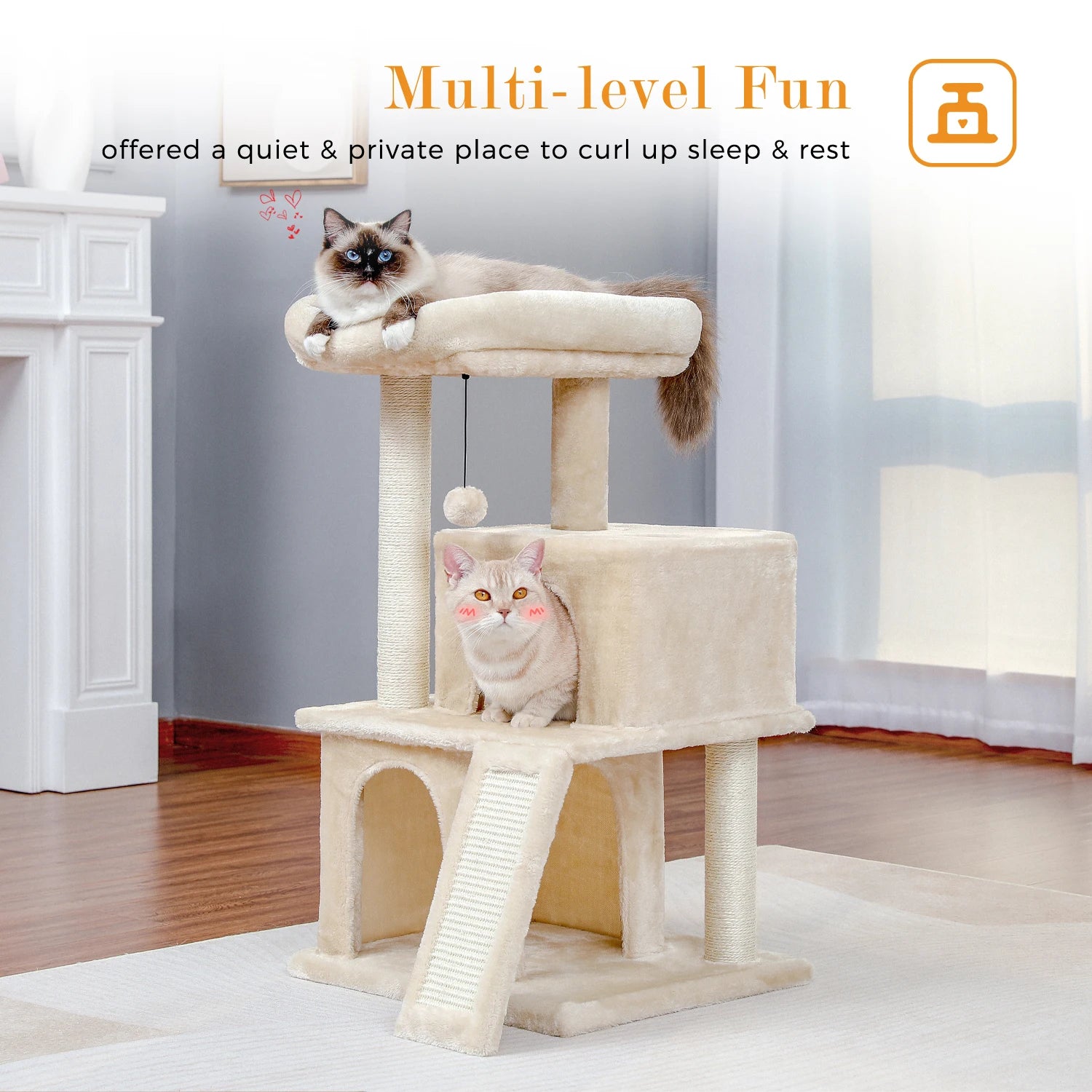 Multi-Level Cat Tower