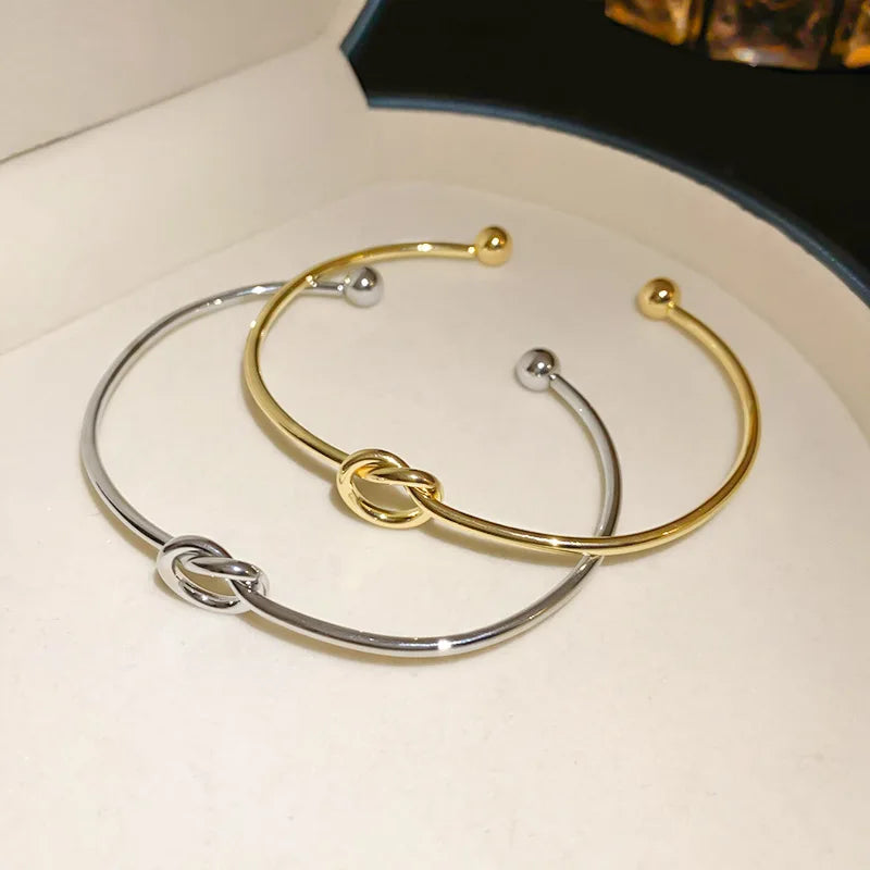Vintage Stainless Steel Twist Bracelet
