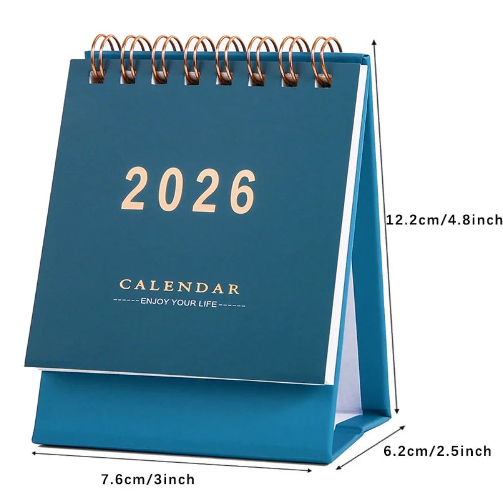 2026 Mini Morandi Desk Calendar – Small & Stylish