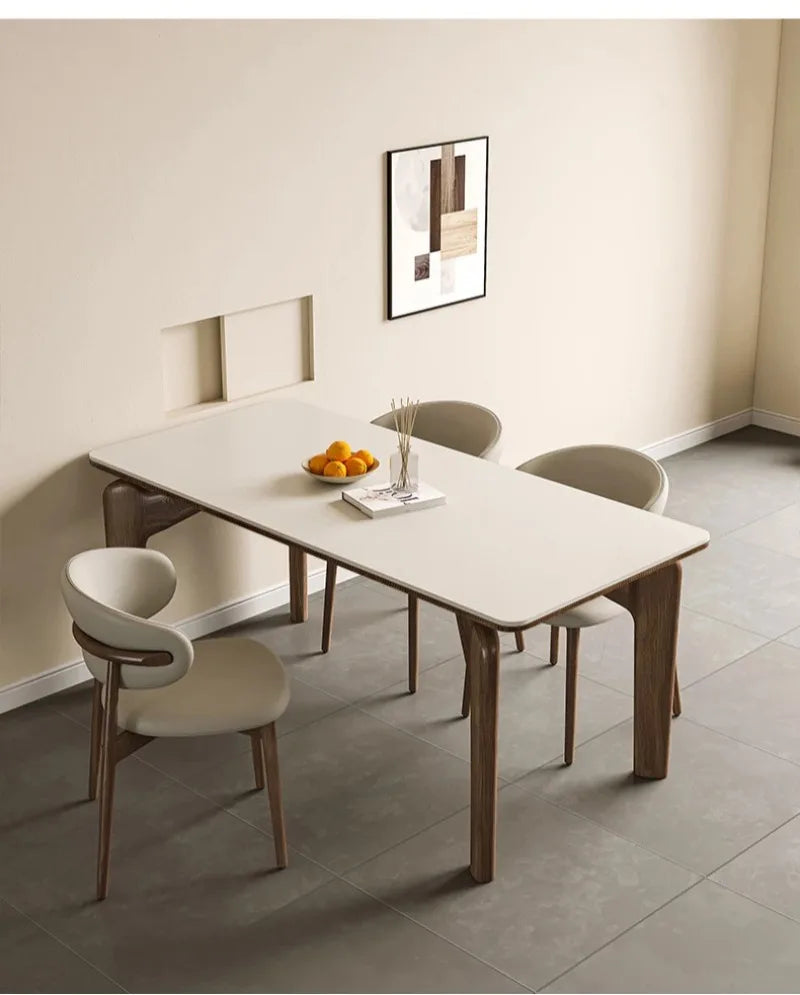 Dining Table Simple Home Modern Auxiliary Service Designer Meeting Marble Dining Table Low Square Large Mesa Plegables Furniture