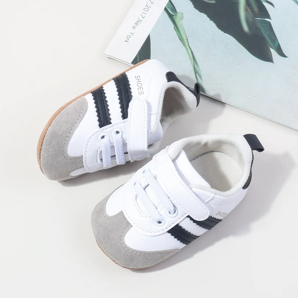 2025 Baby First Walking Shoes – Unisex PU Leather Toddler Sneakers 0-18M