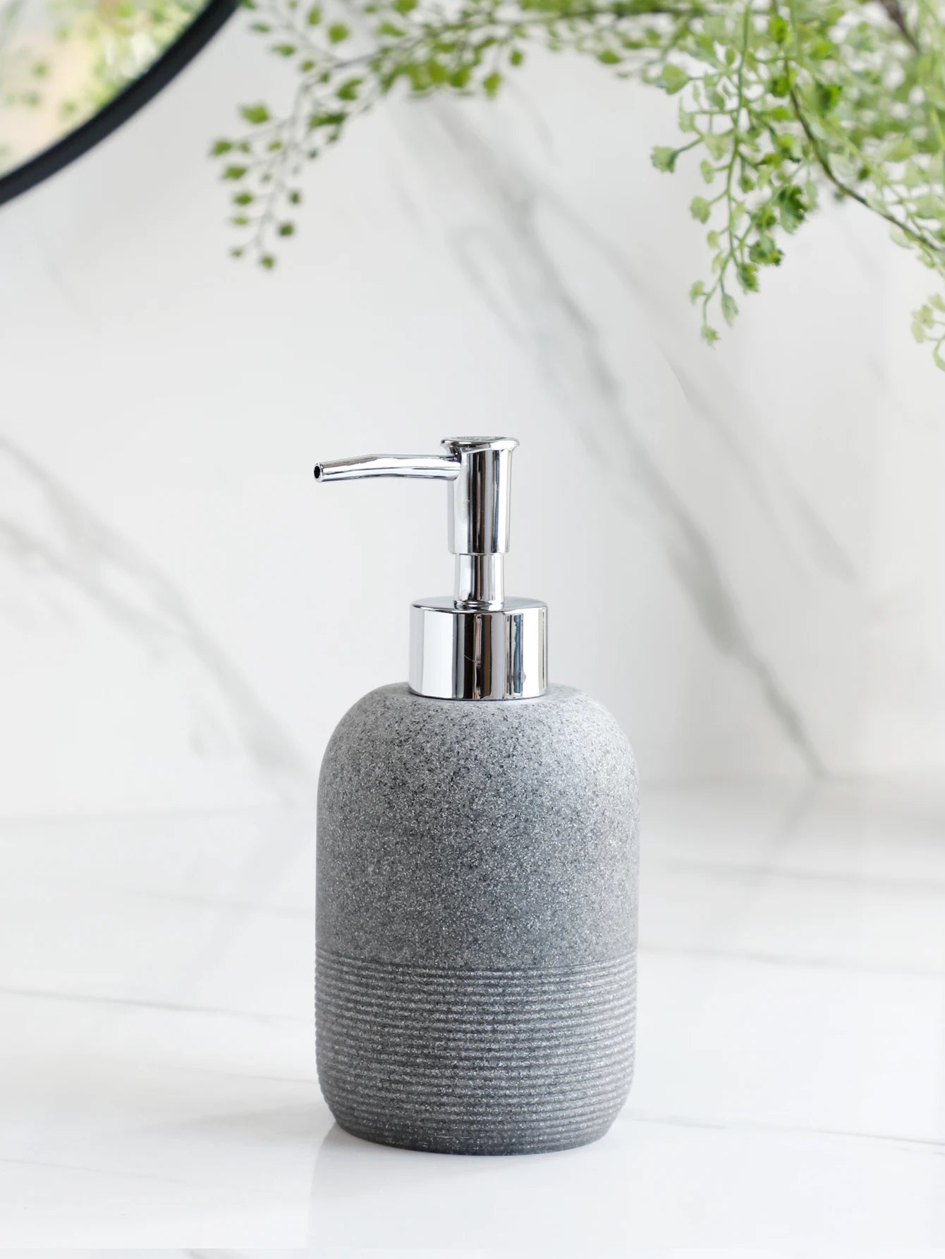5pcs Bathroom Accessories Set – Beige & Grey