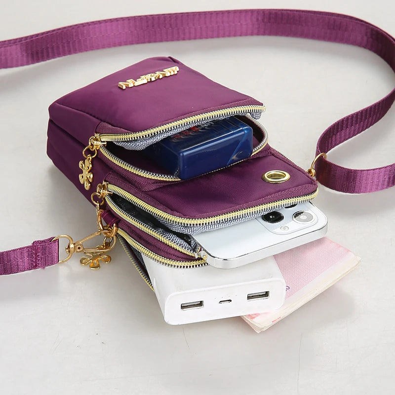 Women’s Mini Phone Crossbody Bag – Compact Coin & Running Neck Pouch