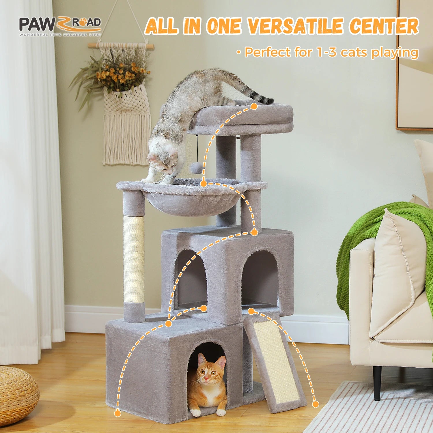 Multi-Level Cat Tower