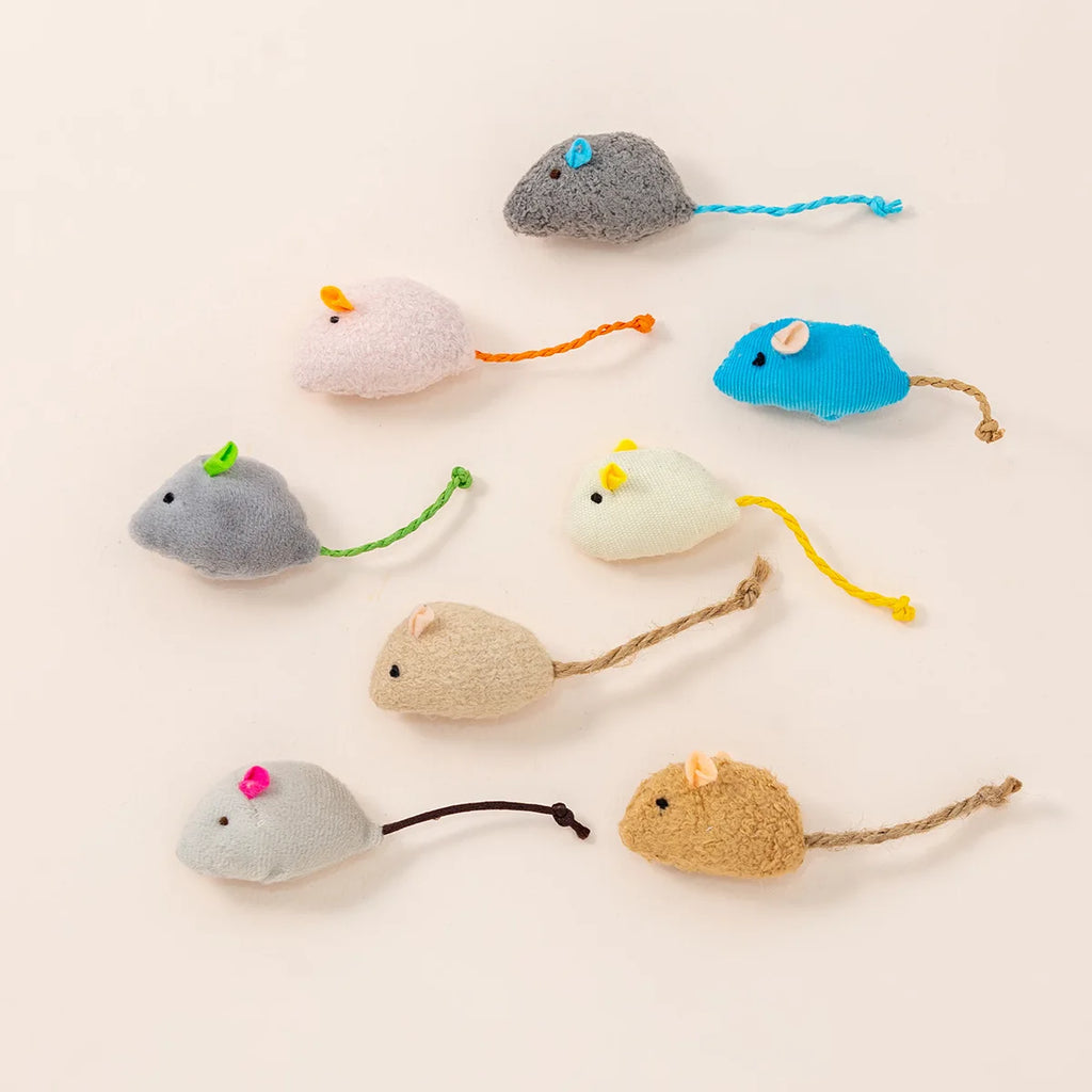 Catnip Rattle Mouse Toys – Multi Pack