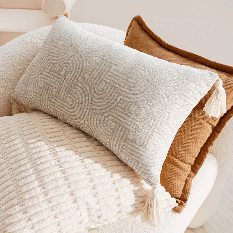 French Antique Nordic Brown Luxury Pillow Covers For Sofa Bed Cushion Elegant Home Decor High-End Soft Vintage Style
