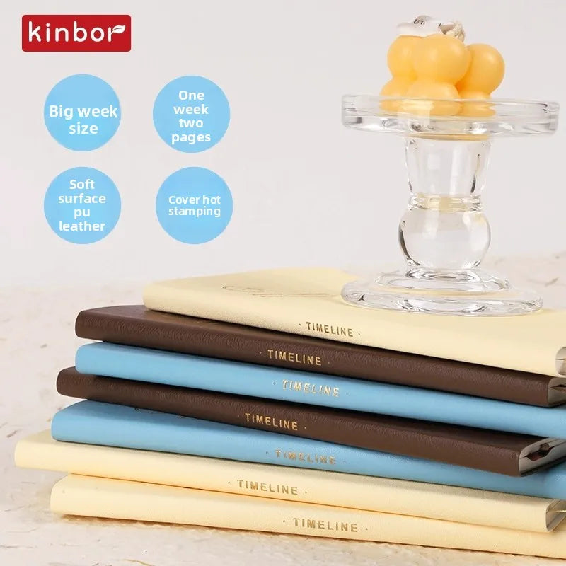 Kinbor 2026 Weekly Planner – A6/A5 Notebook