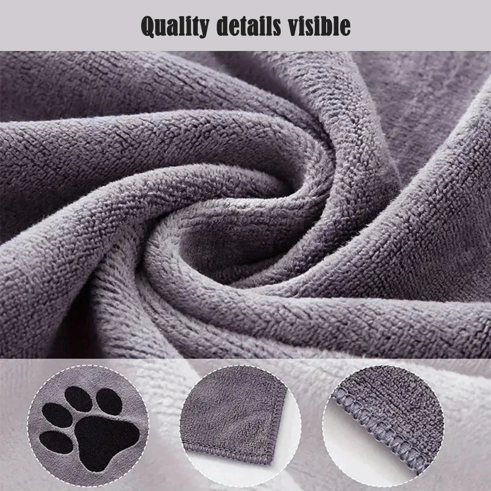 Microfiber Pet Bath Towel – 3 Sizes