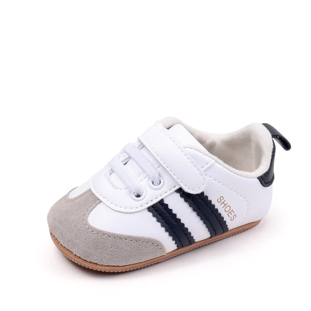 2025 Baby First Walking Shoes – Unisex PU Leather Toddler Sneakers 0-18M