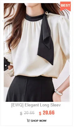 [EWQ] Elegant Solid Color Mid-Length All Match Skirt For Women 2026 Spring Summer Loose High Waist A-Line Pleated Skirts 16O9169