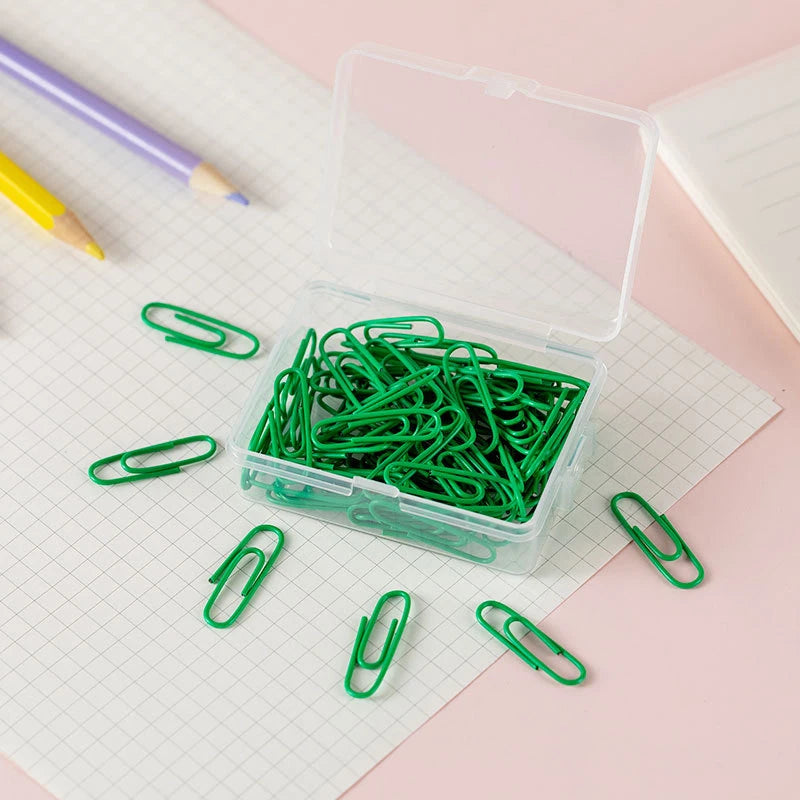 50pcs Colorful Metal Paper Clips – 28mm