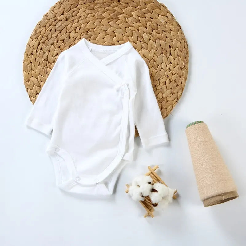 Bloom Baby 100% Cotton Long Sleeve Romper – Unisex Newborn Overalls