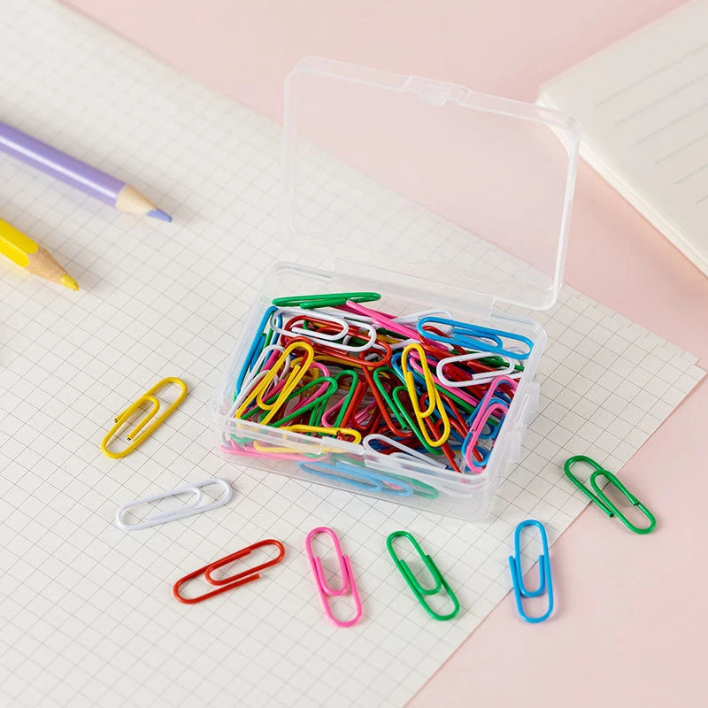 50pcs Colorful Metal Paper Clips – 28mm