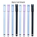 Cat Erasable Gel Pen Set – 0.5mm, 4/8/12pcs