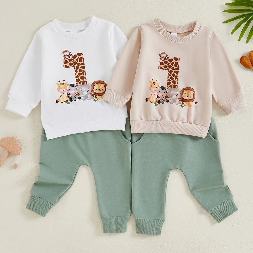 Product Name: BeQeuewll Toddler Animal Print 2-Piece Set