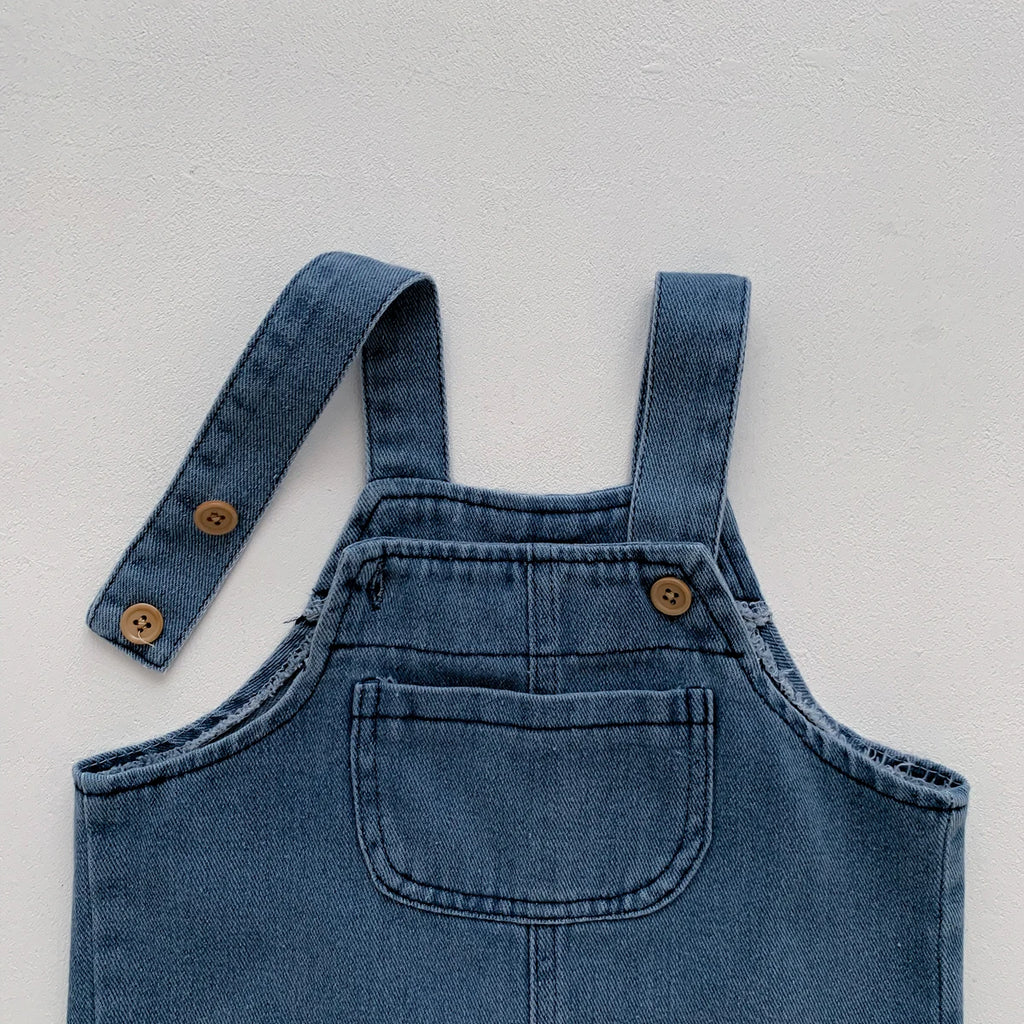 Baby Clothes for Girls Boys T Shirt with Denim Jumpsuit Newborn Clothes Set 2pcs